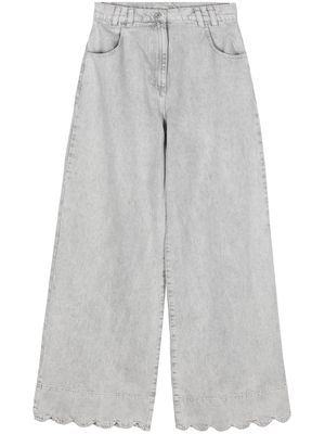 Stella Nova mid-rise wide-leg jeans - Grey