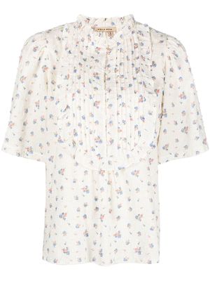 Stella Nova Numa flora-print blouse - White