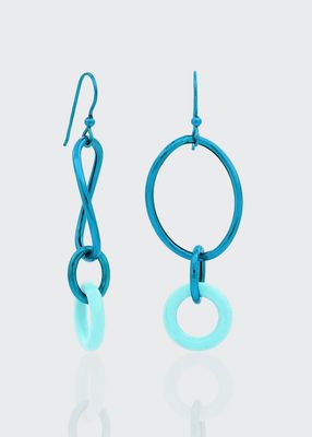 Stella Small Ceramic Turquoise Earrings