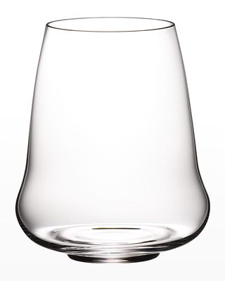 Stemless Wings White Wine & Champagne Glasses, Set of 2