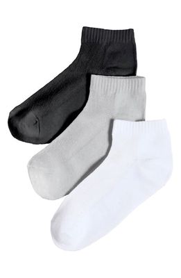 Stems 3-Pack Everyday Ankle Socks in Black Multi