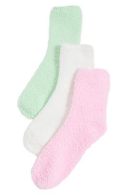 Stems 3-Pack Lounge Ankle Socks in Mint/Pink/Ivory