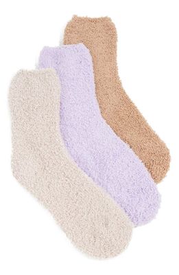 Stems 3-Pack Lounge Socks in Nude/Blush/Mulberry