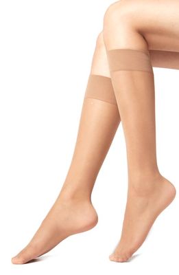 Stems 3-Pack Sheer Knee High Socks in Nude