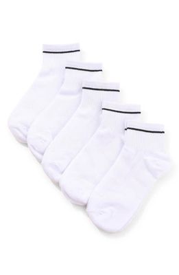 Stems 5-Pack Sport Ankle Socks in White