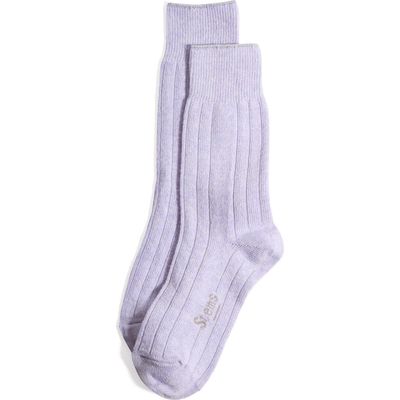 Stems Luxe Merino Wool Blend Crew Socks in Periwinkle 