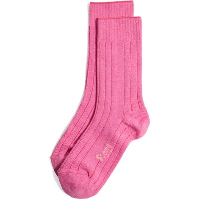 Stems Luxe Merino Wool Blend Crew Socks in Rose 