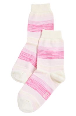 Stems Multicolor Crew Socks in Pinks