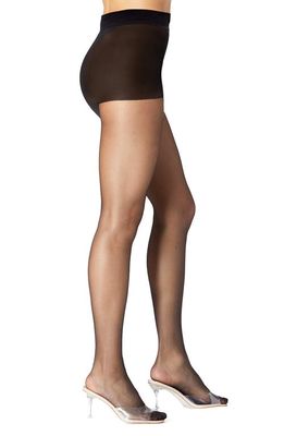 Stems Stretch Control Sheer Pantyhose in Black