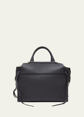 Steph Grained Leather Tote Bag