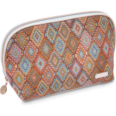 Stephanie Johnson Bodrum Kilim Lola Makeup Bag in Orange Multi 