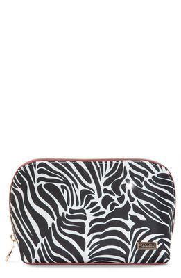 Stephanie Johnson Sarhara Zebra Lola Makeup Bag in Black/White