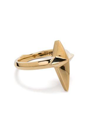 Stephen Webster 18kt recycled yellow gold New Cross ring