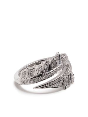 Stephen Webster 18kt white gold Magnipheasant Split diamond ring - Silver