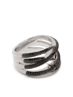 Stephen Webster 18kt white gold Thorn Embrace wrap diamond ring - Black