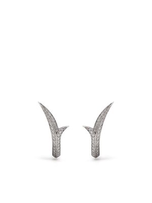 Stephen Webster 18kt white gold Thorn Stem diamond earring - Silver