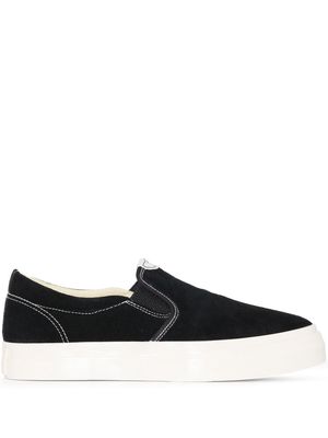 Stepney Workers Club Lister slip-on suede trainers - Black