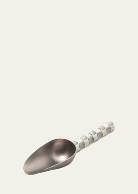 Sterling Check Enamel Scoop, Small