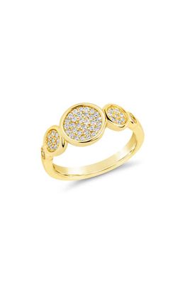 Sterling Forever Amy Pavé Ring in Gold