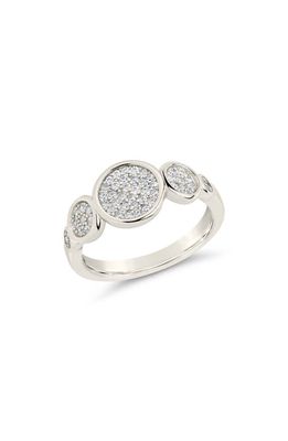 Sterling Forever Amy Pavé Ring in Silver