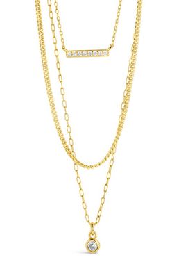Sterling Forever Arleen Multistrand Necklace in Gold