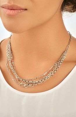 Sterling Forever Hadleigh Layered Necklace in Silver