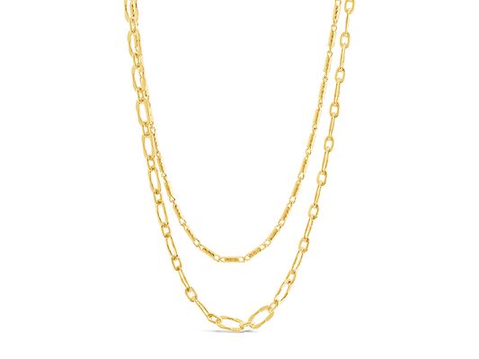 Sterling Forever Isadora Layered Necklace in Gold