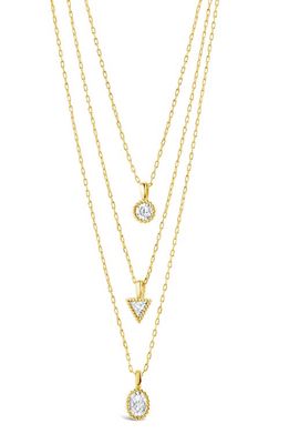 Sterling Forever Julia Layered Pendant Necklace in Gold