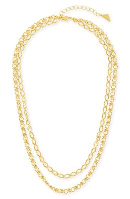 Sterling Forever Selena Layered Necklace in Gold 