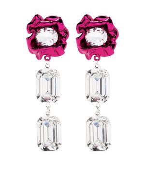 Sterling King Ada floral earrings - Pink