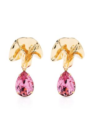 Sterling King Delphinium mini drop earrings - Gold