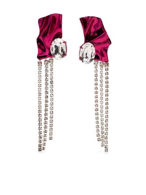 Sterling King Kiki drop single earring - Pink