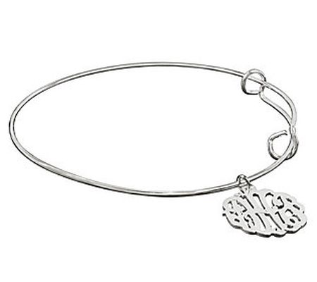 Sterling Personalized Monogram Bracelet