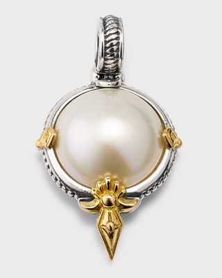 Sterling Silver and 18K Gold Pearl Pendant