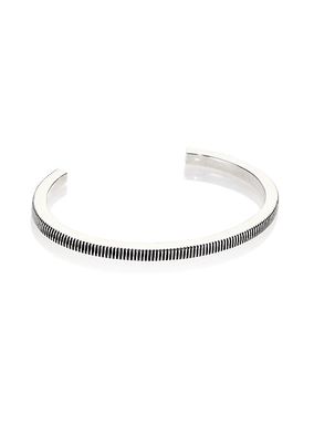 Sterling Silver Coin Engraved Cuff