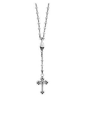 Sterling Silver Cross Rosary