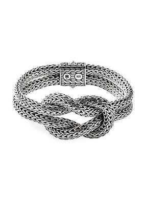 Sterling Silver Knot Chain Bracelet