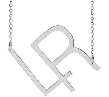 Sterling Silver Personalized 2 Letter Necklace