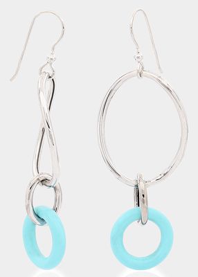 Sterling Silver Small Turquoise Stella Earrings