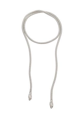 Sterling Silver Snake Wrap Necklace