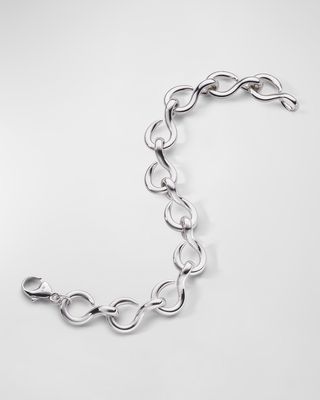 Sterling Silver The Twist Premier Infinity Bracelet