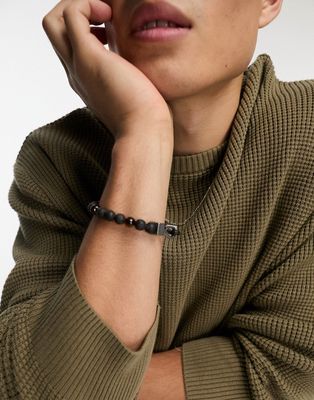 Steve Madden bead bracelet in brown-Multi