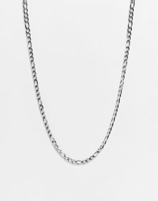 Steve Madden figaro chain necklace in silver