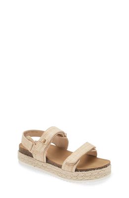 Steve Madden JBig Mona Platform Slingback Sandal in Raffia