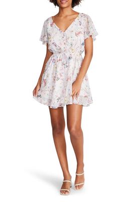 Steve Madden Kirsty Butterfly Fit & Flare Minidress in Light Pink