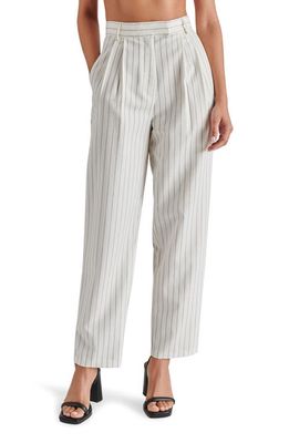 Steve Madden Rumi Pinstripe Pants in Cream