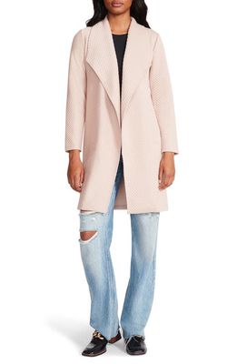 Steve Madden Shawl Collar Jacquard Knit Jacket in Taupe