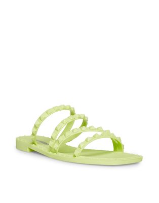 Steve Madden Skyler-J studded sandals in lime-Green