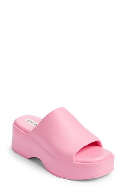 Steve Madden Slinky Platform Slide Sandal in Pink