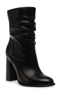 Steve Madden Vector Slouch Bootie in Black Leather